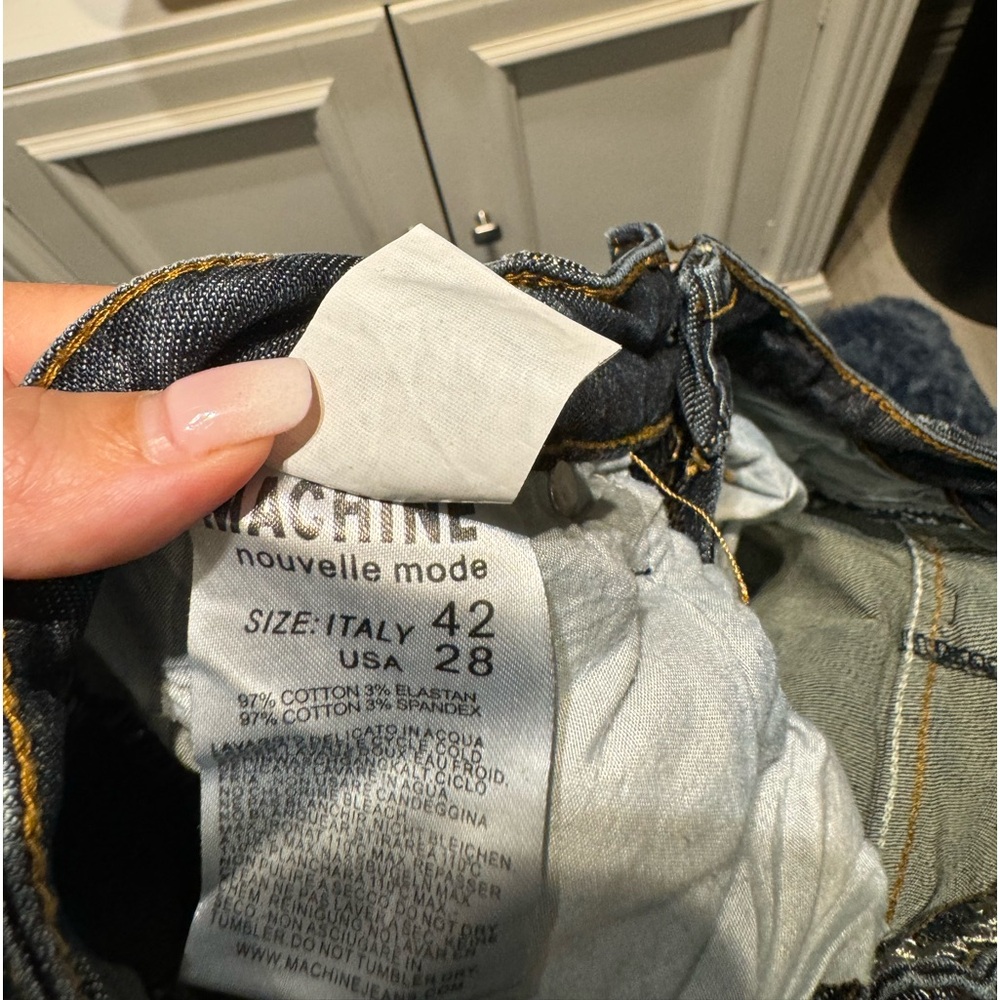 Machine Nouvelle Mode blue, distressed jeans size 5 - Picture 9 of 9